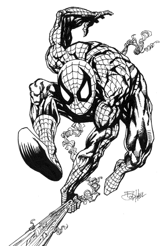 coloriage spiderman gratuits à imprimer (Coloriages, Dessins et PDF