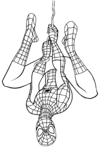 coloriage spiderman de la catégorie coloriage spiderman