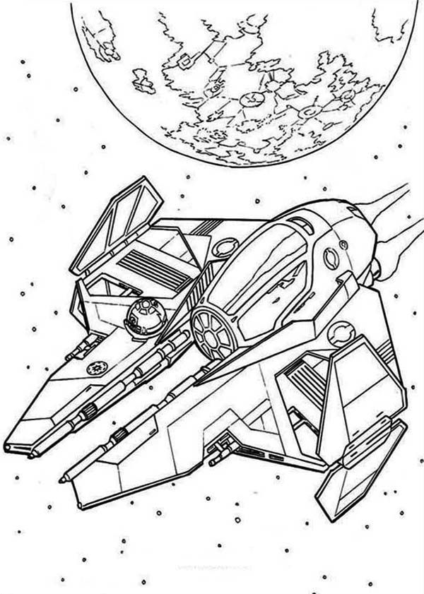 coloriage star wars  coloriage star wars vaisseaux gratuit