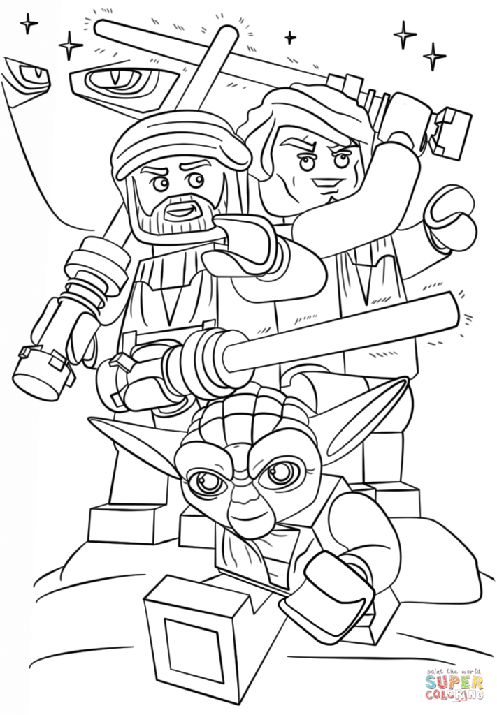 coloriage star wars - coloriage lego star wars gratuit