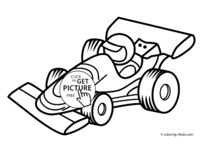 coloriage en ligne gratuit voiture de course de la catégorie coloriage voiture