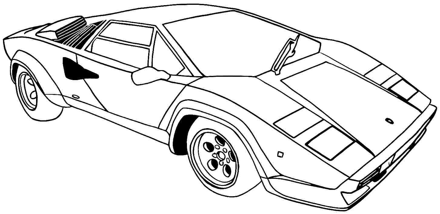 coloriage voiture  coloriage voiture de sport à imprimer