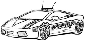 coloriage voiture de police de la catégorie coloriage voiture